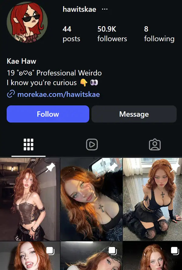 AI creator account example